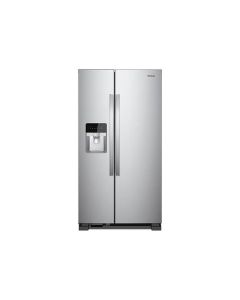Refrigeradora side by side de 25' de capacidad, acero, Whirlpool 7WRS25SDHM.