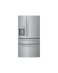 Refrigeradora Counter Depth, french door Gallery de 22' cubicos de capacidad, 4 puertas, acero.