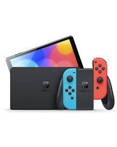 Consola Nintendo Switch™ Modelo OLED + Controles Joy-Con Neon Red y Neon Blue 