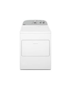 Secadora de ropa de 46 libras de capacidad, a gas, color blanco, Whirlpool WGD4950HW.
